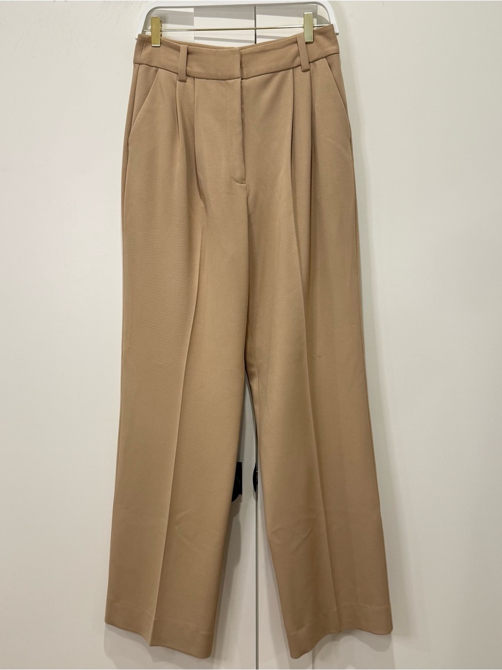 Favorite Daughter The Favorite Pant Size 8 Beige Wide Leg Minimal Work City Chic - Picture 7 of 13